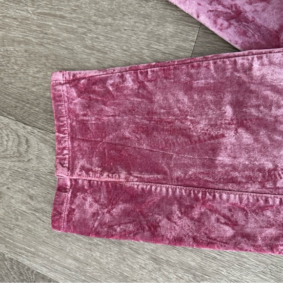 high-rise straight velvet jeans in Warm Suede - Picture 7 of 11